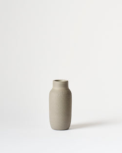 Asahi So —  Medium Carved Budvase in Anthracite