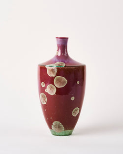 Ted Secombe — Crystalline Glaze Vase, 'Water Lilies'