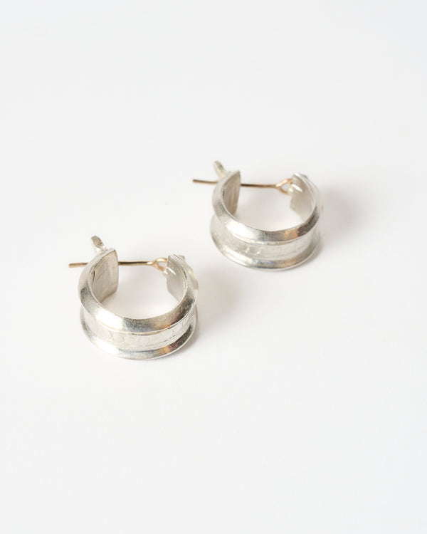 Juan Castro — 'Brazalete' Hoops in Silver and 9ct Gold