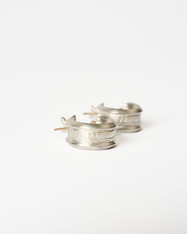 Juan Castro — 'Brazalete' Hoops in Silver and 9ct Gold