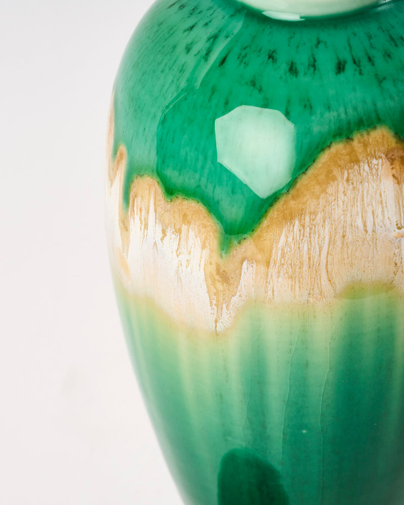 Ted Secombe — Flow Glaze Jar, 'Emerald'