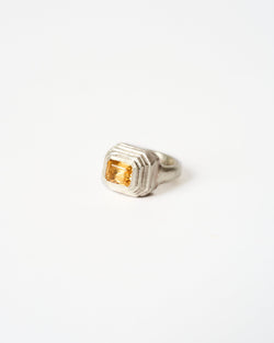 Juan Castro —  'Sacro' Ring in Silver and Citrine