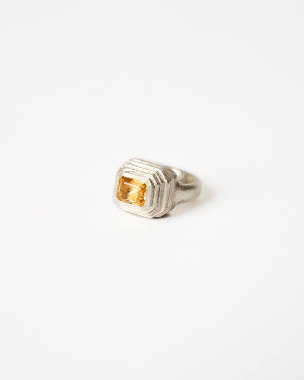 Juan Castro —  'Sacro' Ring in Silver and Citrine