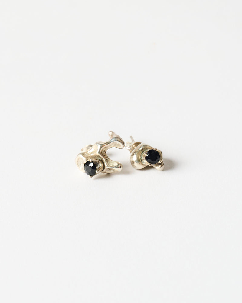 Rascal Mueller — 'XL Space Junk' Earrings with Sapphire