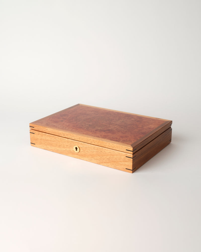 Anton Gerner — Timber 'Lock Box with Tray’, in Myrtle Burl