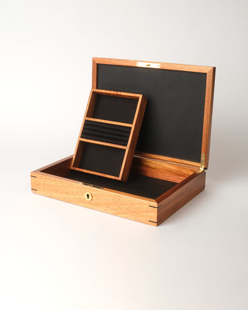 Anton Gerner — Timber 'Lock Box with Tray’, in Myrtle Burl