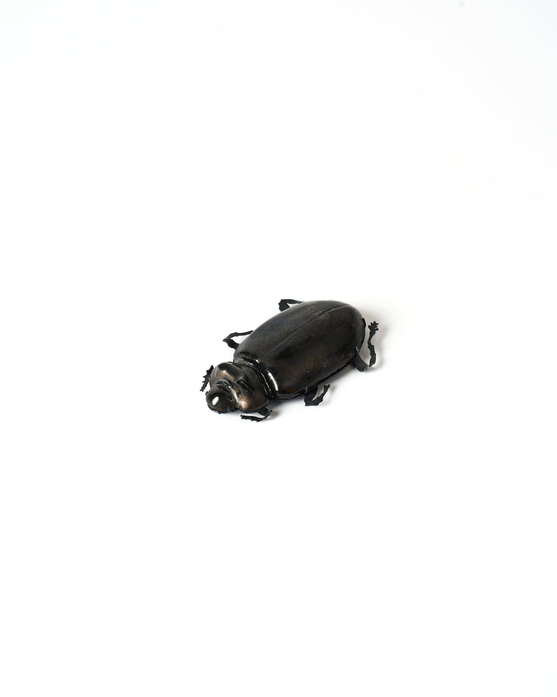 Samantha Dennis – 'Coleoptera' Series Brooch (Metallic Small Horns)