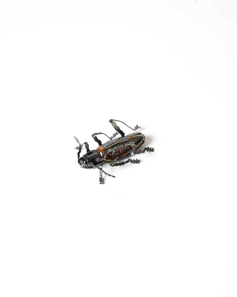 Samantha Dennis – 'Coleoptera' Series Brooch (Flat Long Horn)