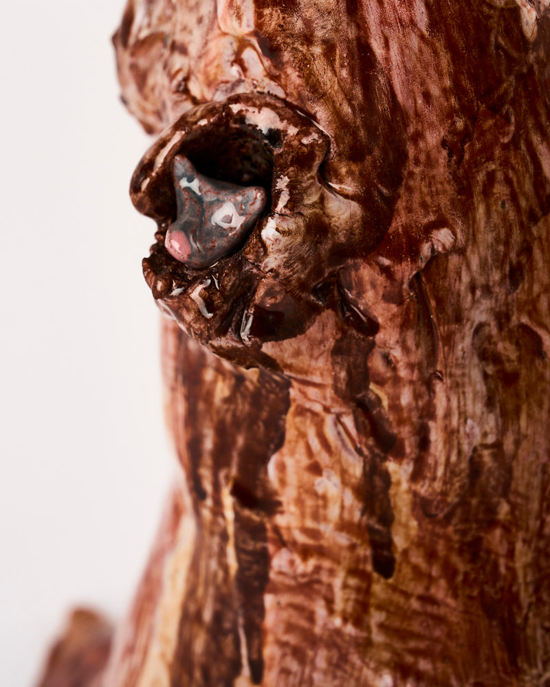 Stephen Benwell & Raphy — 'Tree with Brush-tailed Possum and Owl' Sculptural Ceramic, 2025