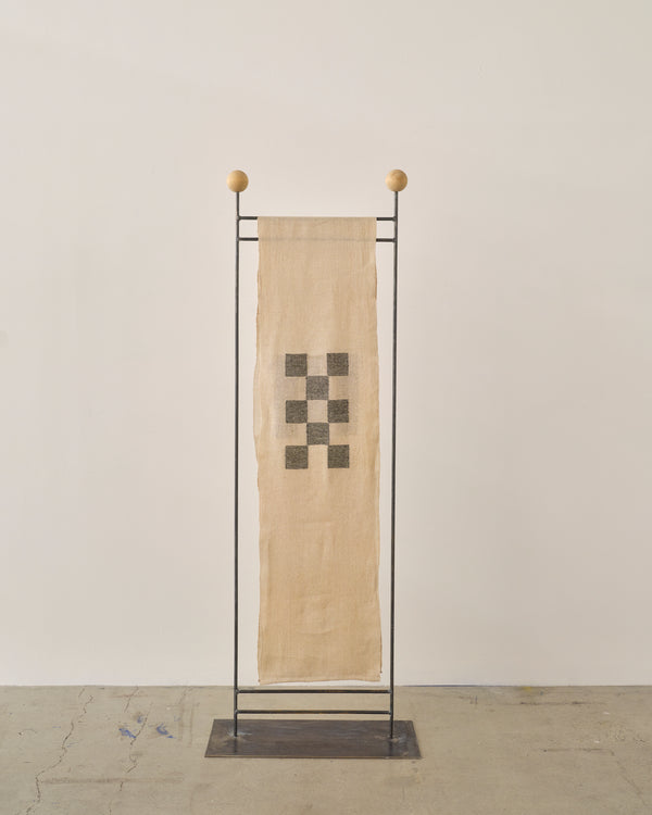 Emma Shepherd — 'Check/Stripe' Woven Textile, 2024