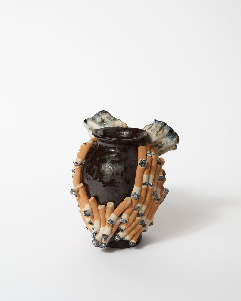 Claybia – 'grOWLer #2' Sculptural Vase, 2023