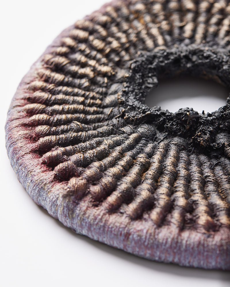 Tammy Kanat — 'Bronze Weave (Aubergine)' Textile Work, 2023