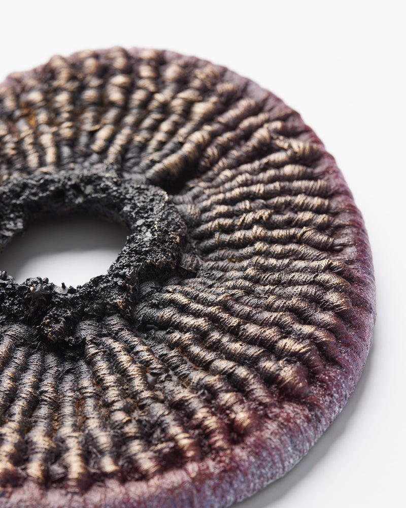 Tammy Kanat — 'Bronze Weave (Aubergine)' Textile Work, 2023