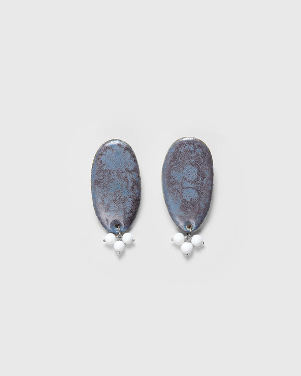 ZARIĆ Jewellery — 'CRUSH' Earrings in Paynes Grey Speckle