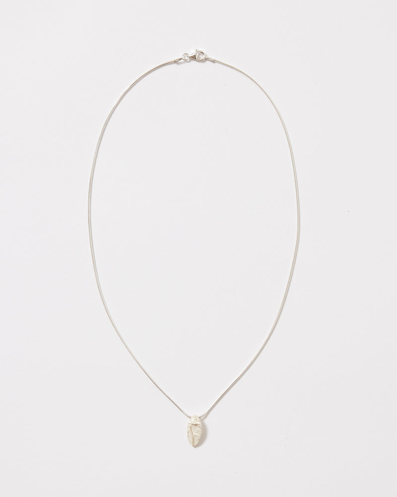 ZIPEI — 'Written in Leaf' Necklace in Sterling Silver