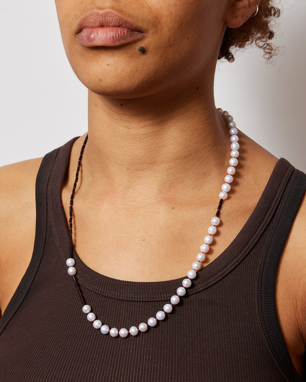 Taë Schmeisser —  'Delaunay' Pearl & Agate Necklace