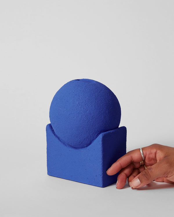 Clae Studio  — 'Balance' Sculptural Vessel in Klein Blue