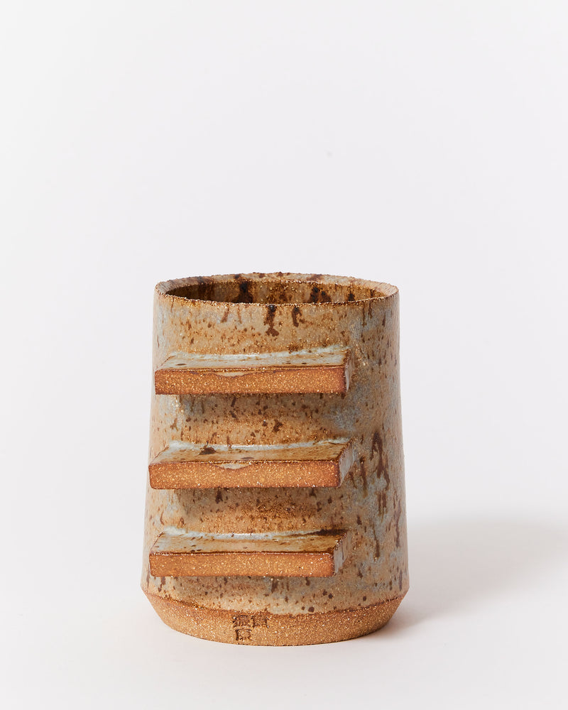 Theodosius Ng — 'Three' Tumbler in Brown and Blue
