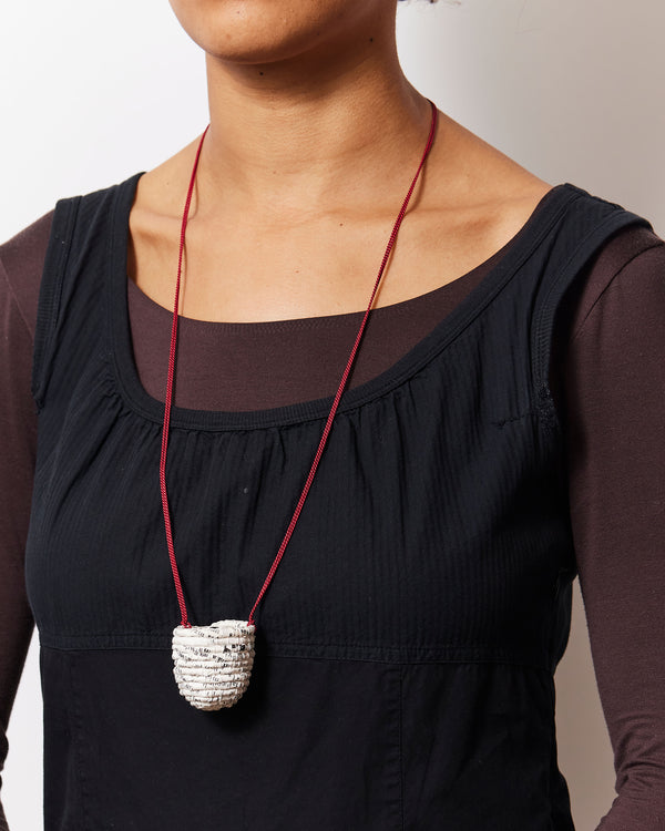 Jenna Lee- 'Danala (Dillybag)' Necklace in Red, 2023
