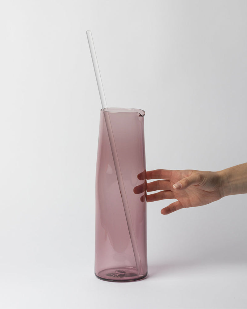 Katie-Ann Houghton — Hand Blown Aubergine 'Best Squeeze' Glass Carafe