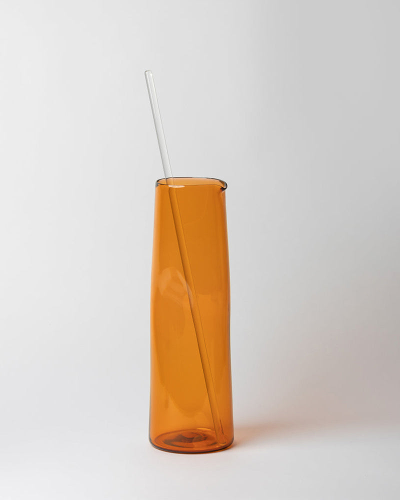 Katie-Ann Houghton — Hand Blown Apricot 'Best Squeeze' Glass Carafe