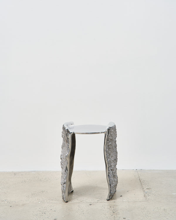 Studio Kaytar — 'Bark Side Table' in Aluminium, 2024