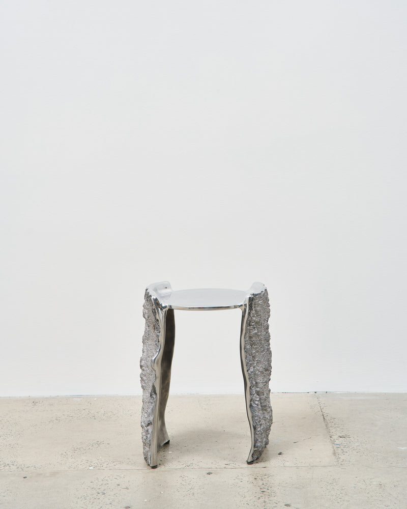 Studio Kaytar — 'Bark Side Table' in Aluminium, 2024