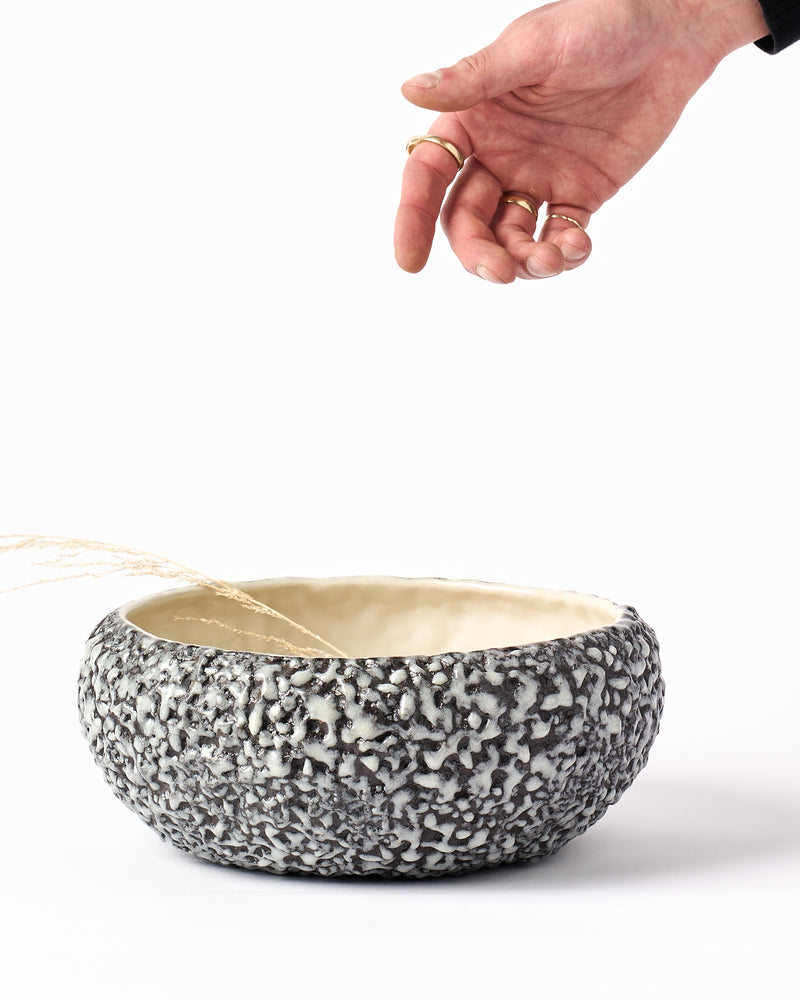 Christopher Plumridge — Black and White Rock Bowl, 2025