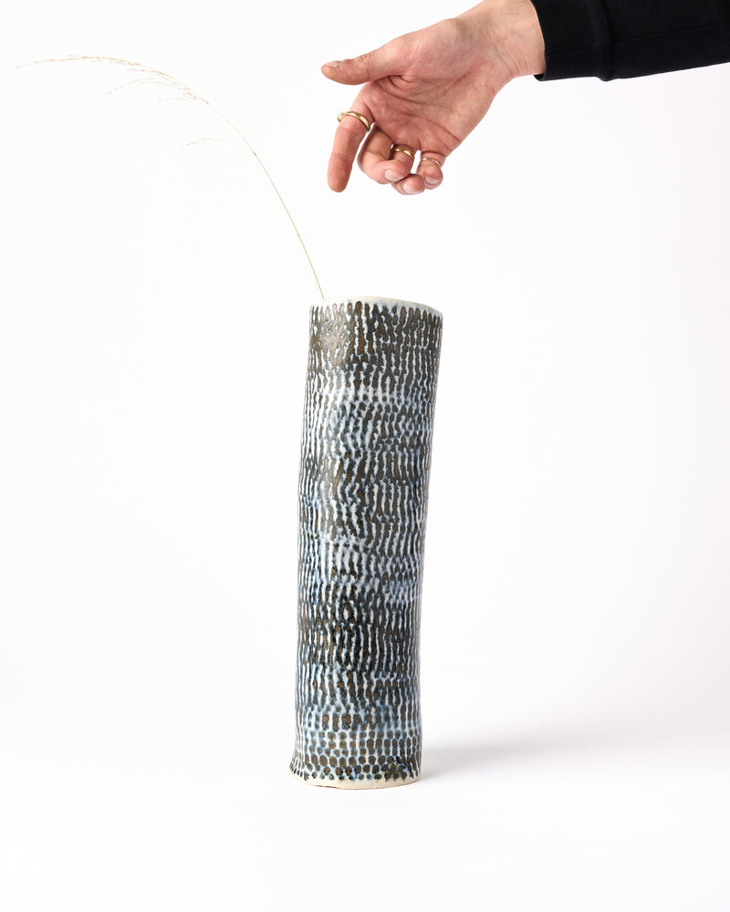 Lauren Joffe — 'Blues', Tall Sculptural Vessel