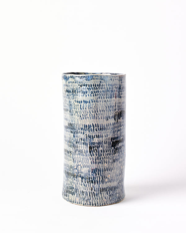 Lauren Joffe — 'Blues', Tall Sculptural Vessel
