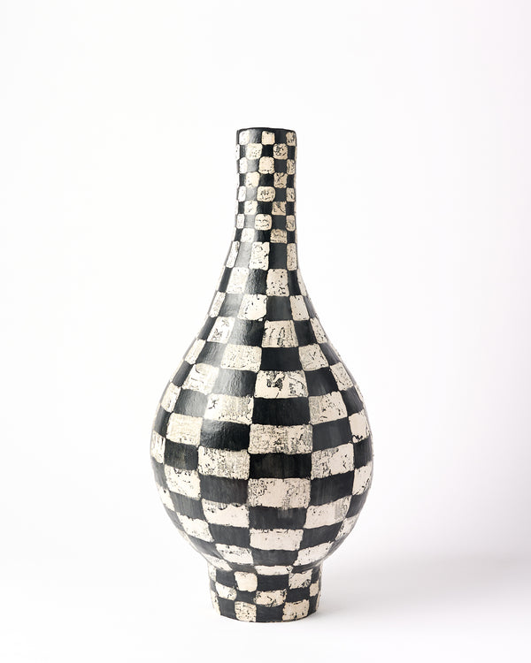 Lauren Joffe — 'Tall Check', Sculptural Vessel