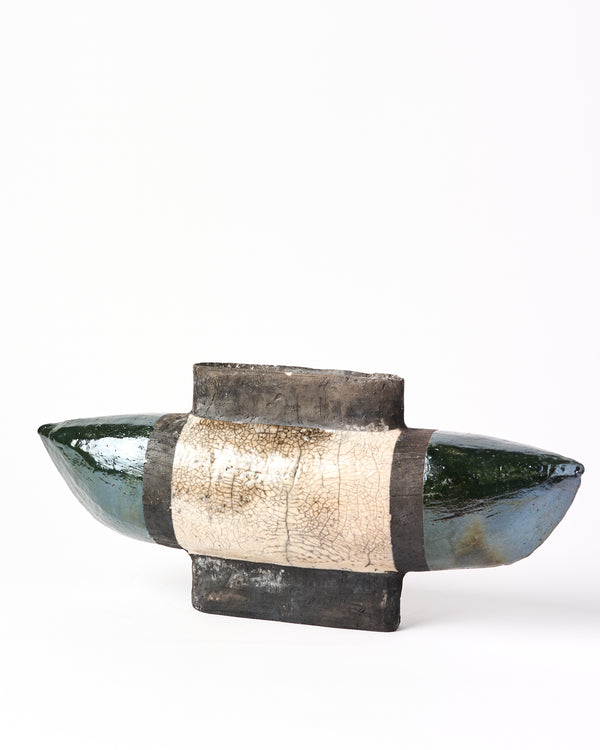David Austin 'Blue Waka Pill', Sculptural Vessel