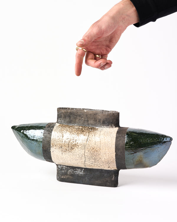 David Austin 'Blue Waka Pill', Sculptural Vessel