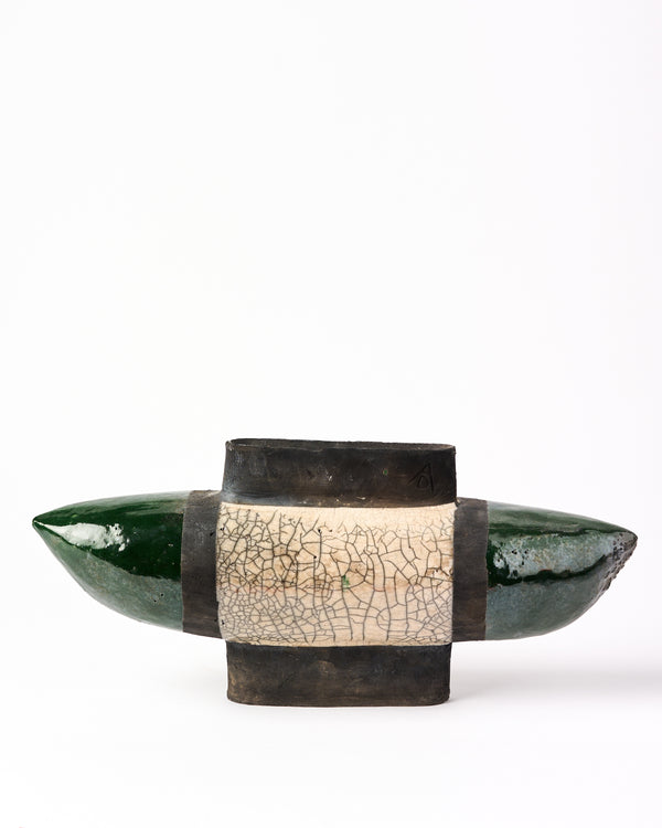 David Austin 'Green Waka Pill', Sculptural Vessel