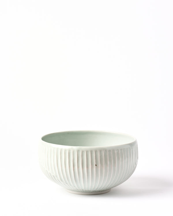 Terunobu Hirata —  Fluted Bowl in Pale Celadon