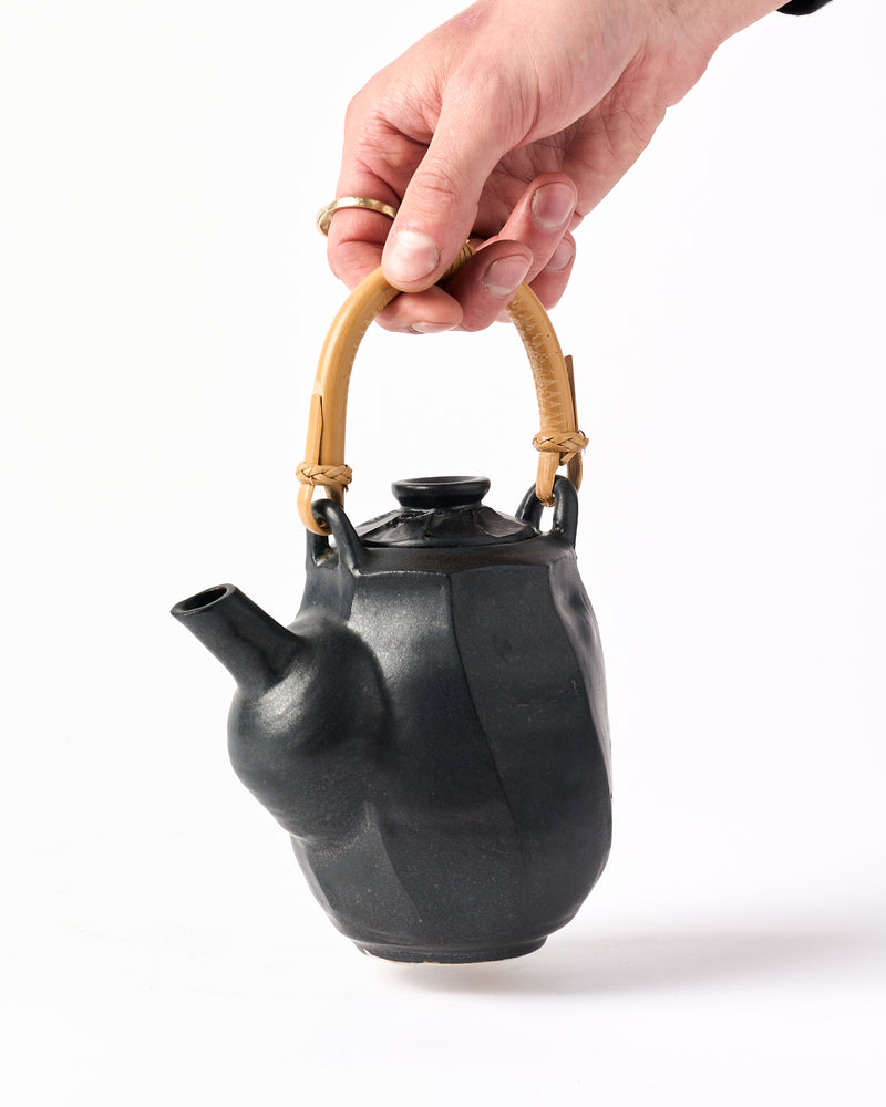 Terunobu Hirata — Faceted Teapot in Black Matte Glaze