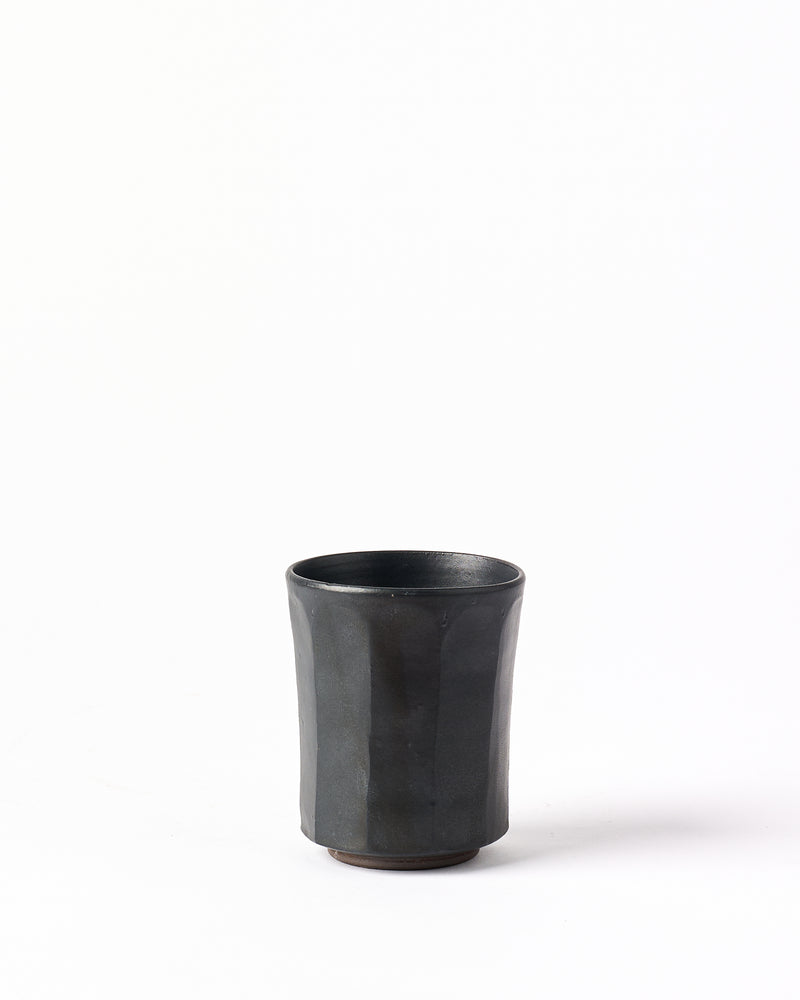 Terunobu Hirata — Faceted Teacup in Black Glaze