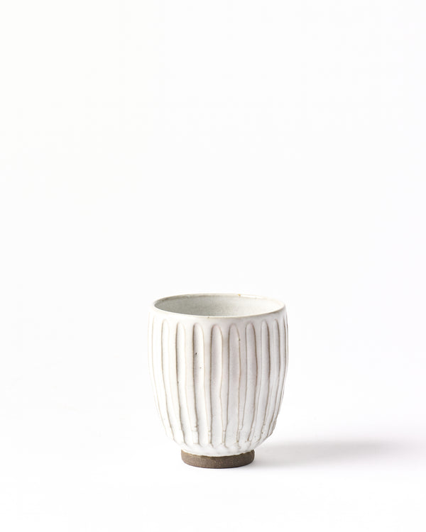 Terunobu Hirata — Teacup in Shirahagi Glaze