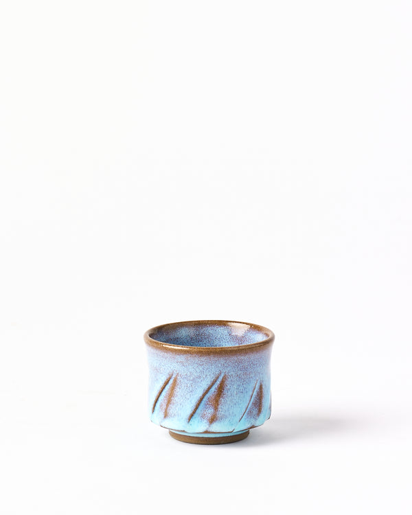 Terunobu Hirata — Twist Sake Cup in Pale Moon