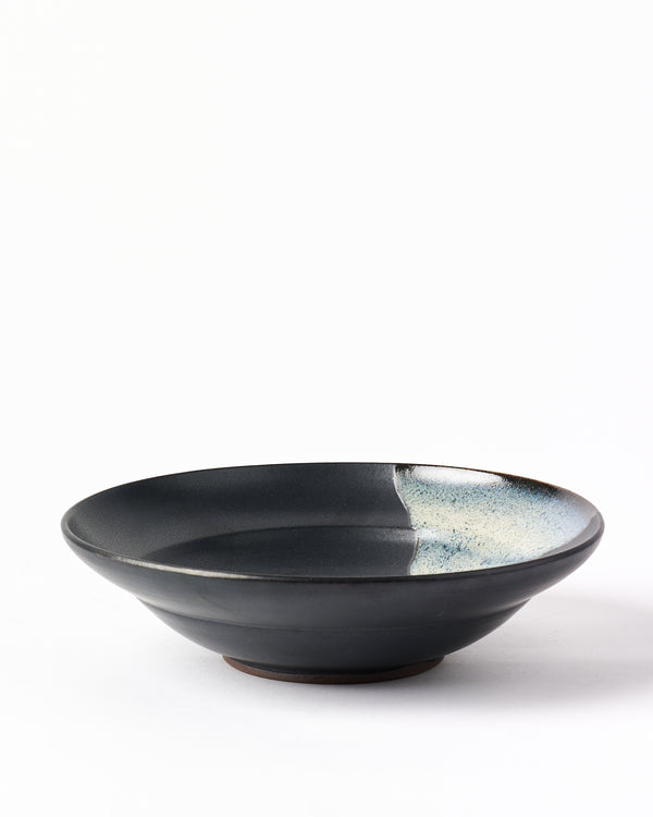 Terunobu Hirata — Shirahagi on Black Matte Bowl