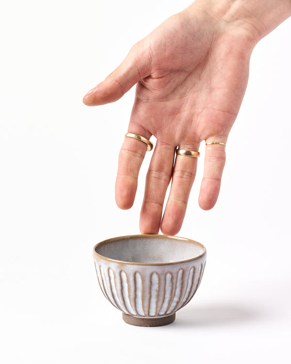 Terunobu Hirata — Low Fluted Teacup in Straw