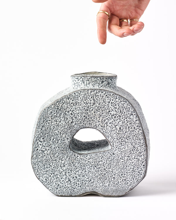 Sharon Alpren —'O' Vase in Volcanic Ink