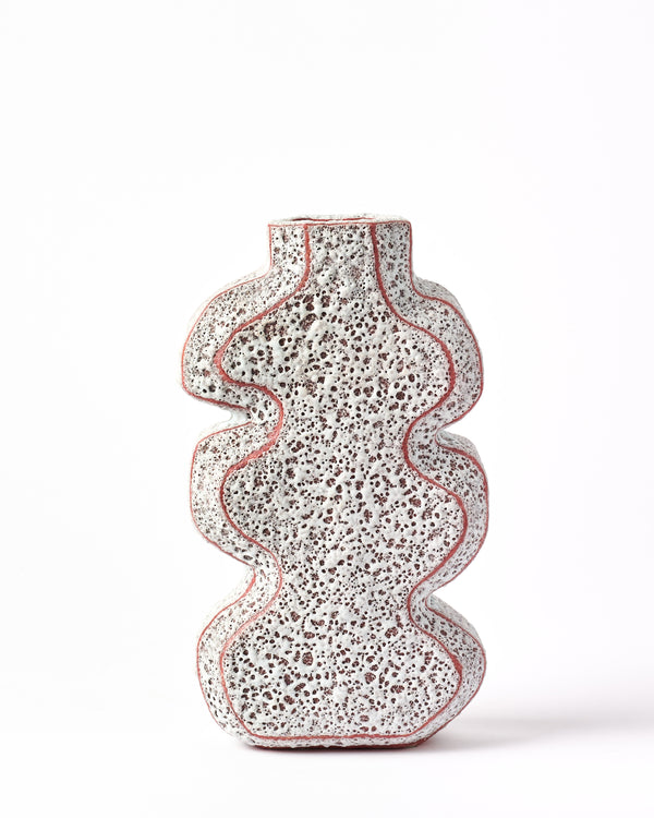 Sharon Alpren —'Squiggle' Vase in Volcanic Pink
