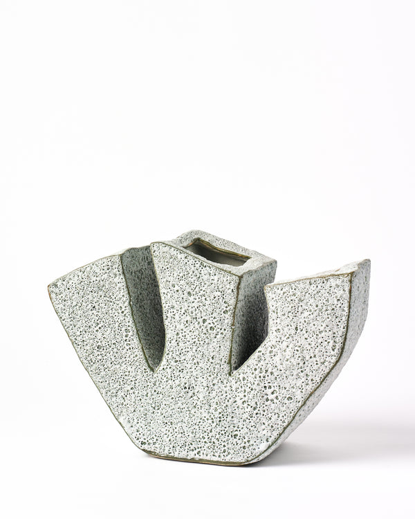 Sharon Alpren —'W' Vase in Volcanic Green