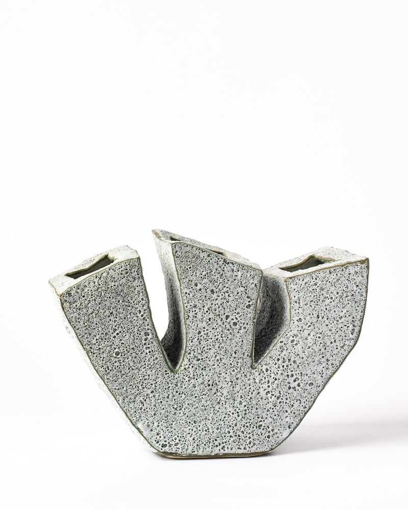 Sharon Alpren —'W' Vase in Volcanic Green
