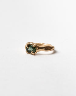 ZIPEI — 'Four Claw Dance Ring" in 9ct Gold and Tourmaline