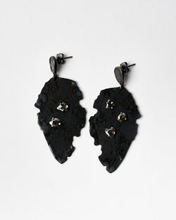 Aurelia Yeomans — 'Hidden Depths' Earrings with Enamel and Diamond
