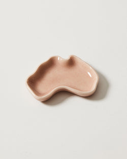 Christopher Plumridge  — Small 'Australia' Ceramic Dish in Pink