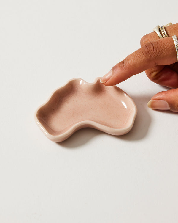 Christopher Plumridge  — Small 'Australia' Ceramic Dish in Pink