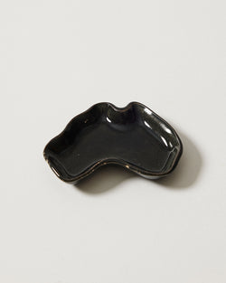 Christopher Plumridge  — Small 'Australia' Ceramic Dish in Gloss Black